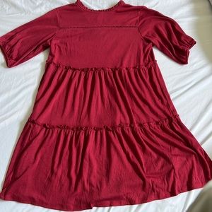 Rust Red Flowy Dress - never worn